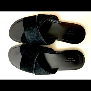 Rag & Bone black pony hair mules. Size 7.5